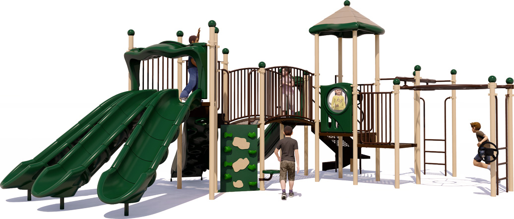 Main Event Playground Equipment | Natural Colors | Front