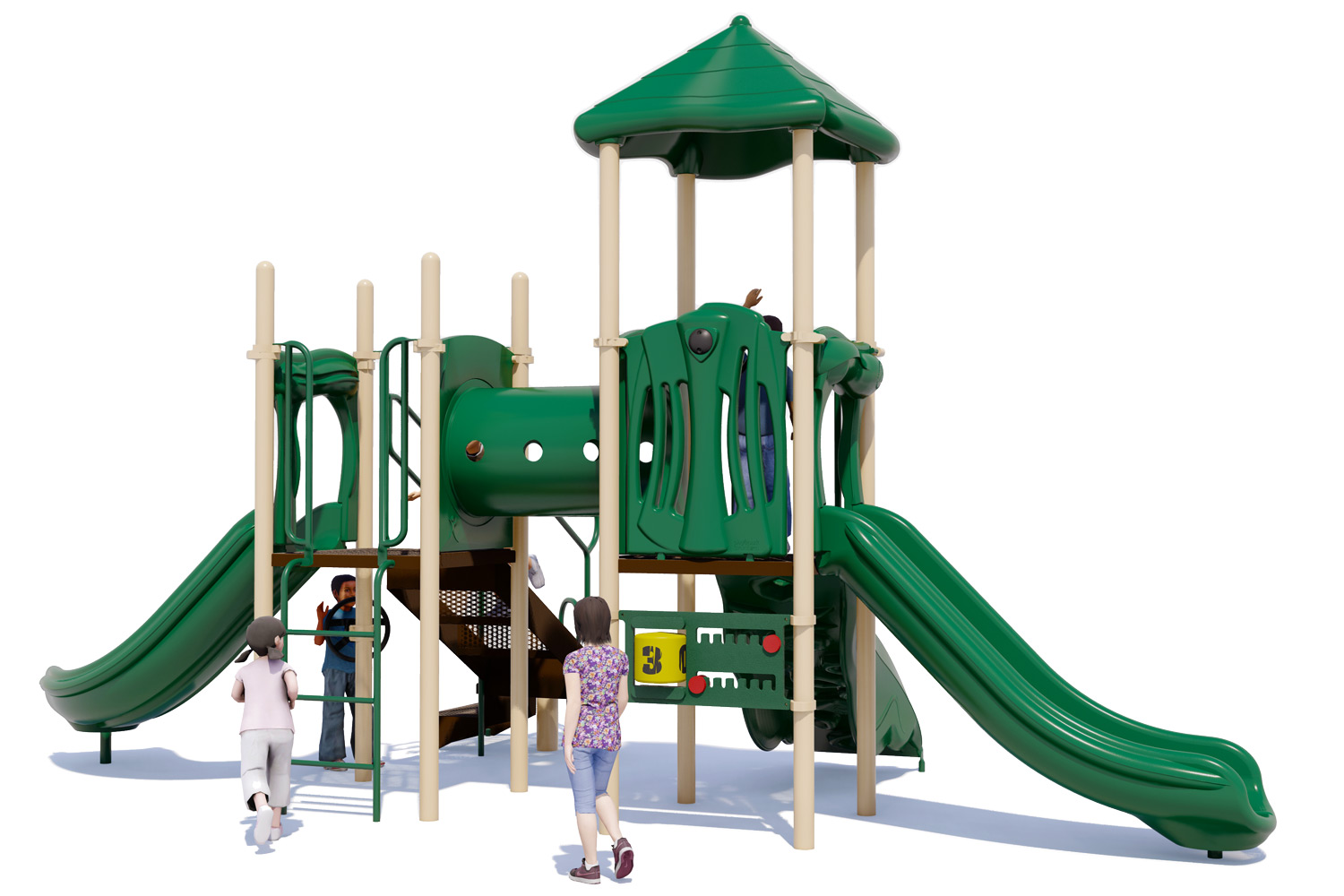 Alpine Play Structure | Natural | Front