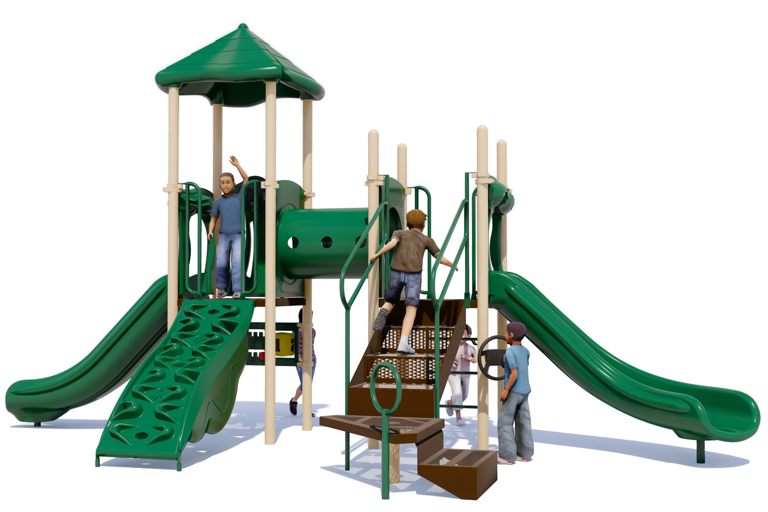 Alpine Play Structure | Natural | Rear