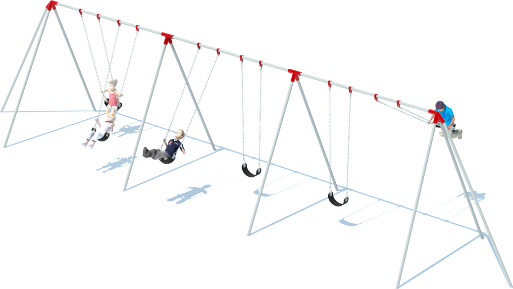 3 Bay Tri-pod Swing Frame | Swing Sets | All People Can Play