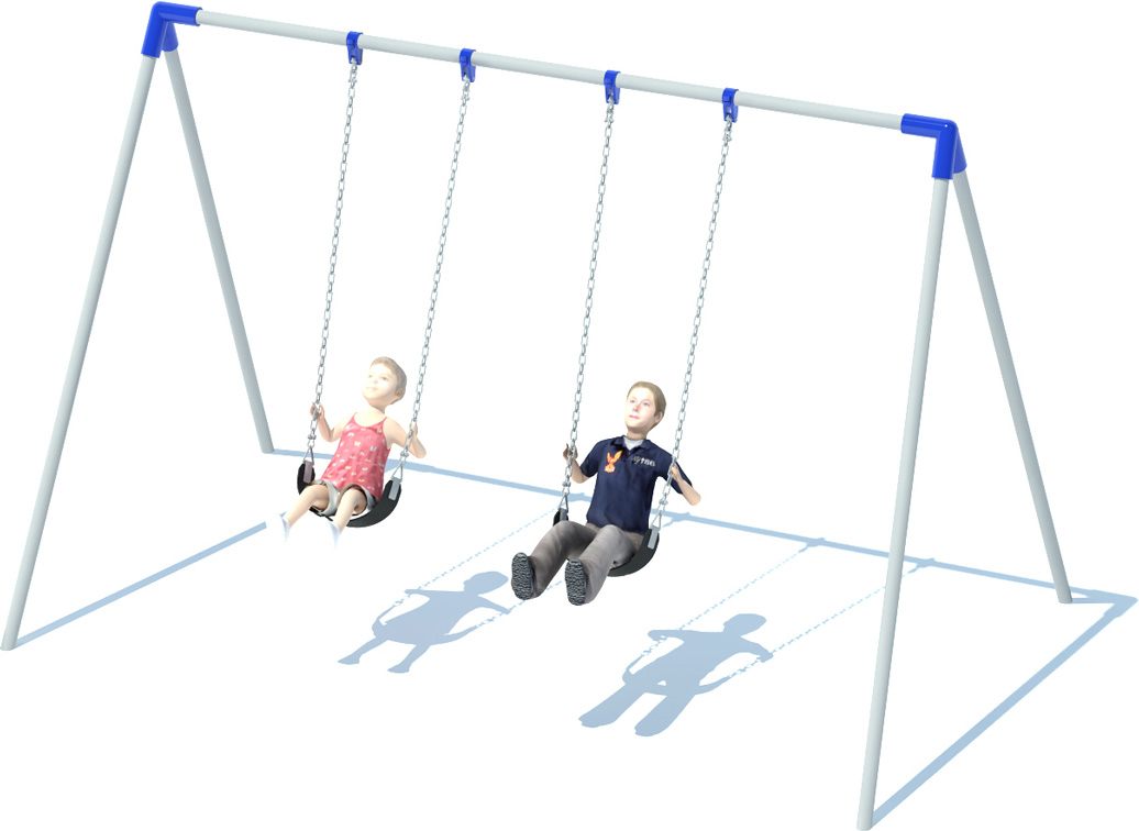 Bi-pod Swing Set | Playground Equipment | All People Can Play