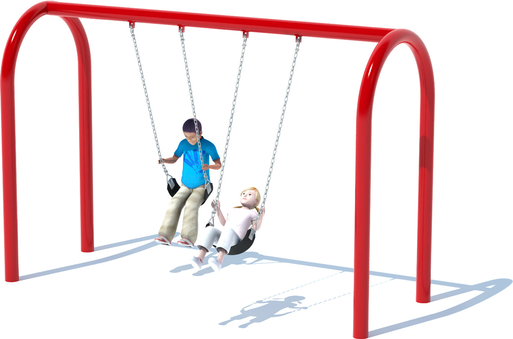 1 Bay Arch Swing Set | Swings | All People Can Play