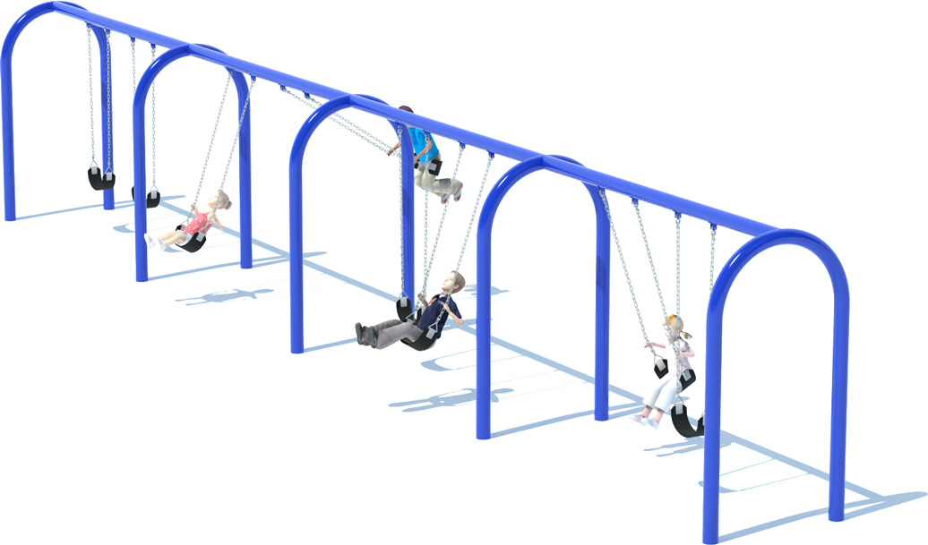 4 Bay Arch Swing Set | Swings | All People Can Play