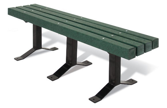 Surface Mount Cedar Bollard Style Bench w/out Back - Commercial Park Equipment