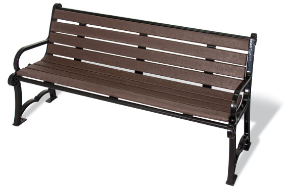 Charleston Recycled Bench - Site Furnishings - Park & Playground Equipment