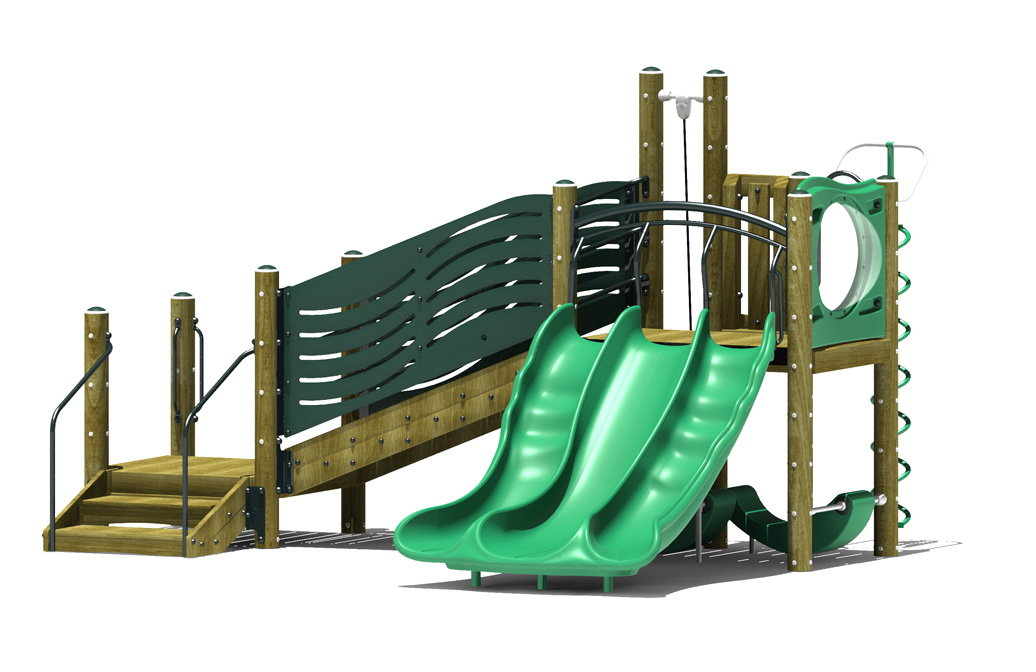 escapade play structure - 3d view