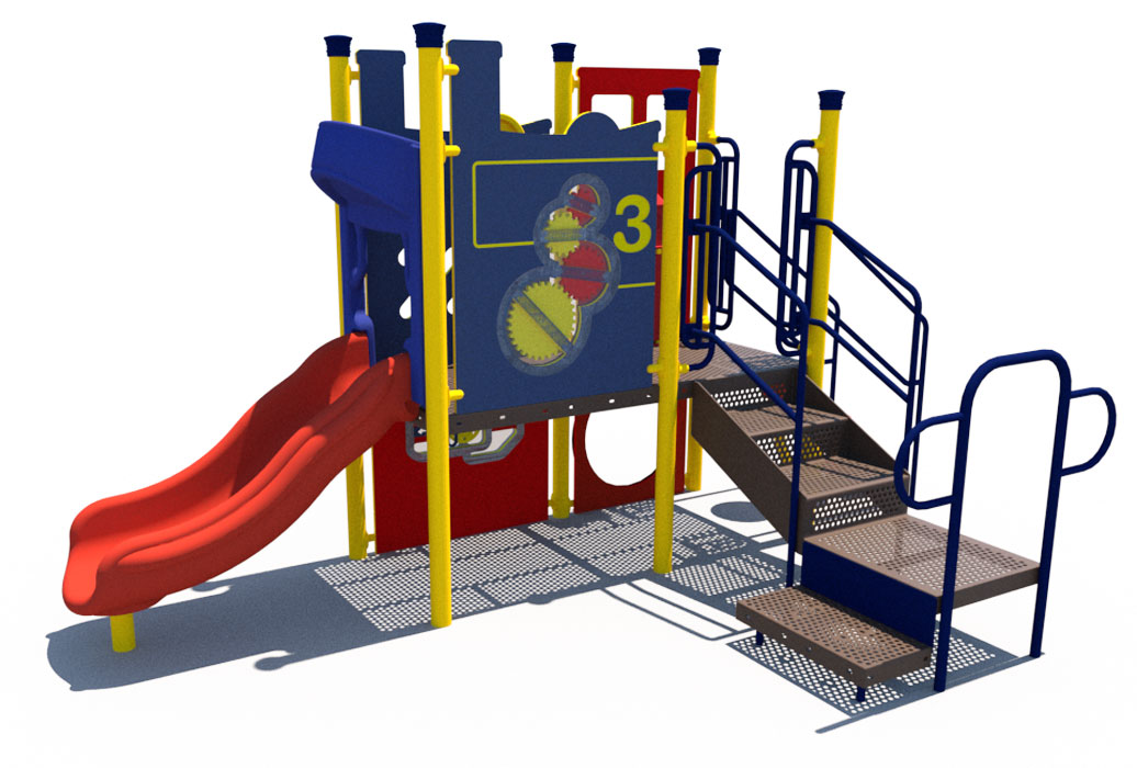 Rear - Steam Train 2-5 | Themed Playground Structure | All People Can Play