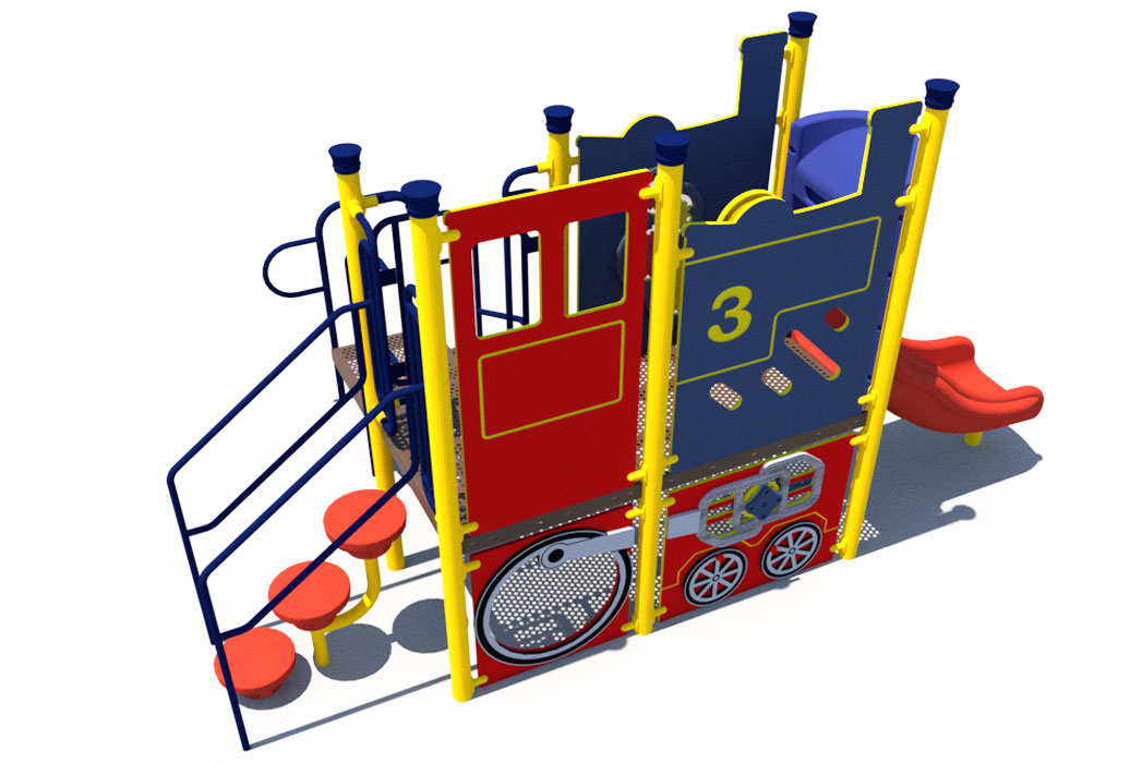 Overview - Steam Train 2-5 | Themed Playground Structure | All People Can Play