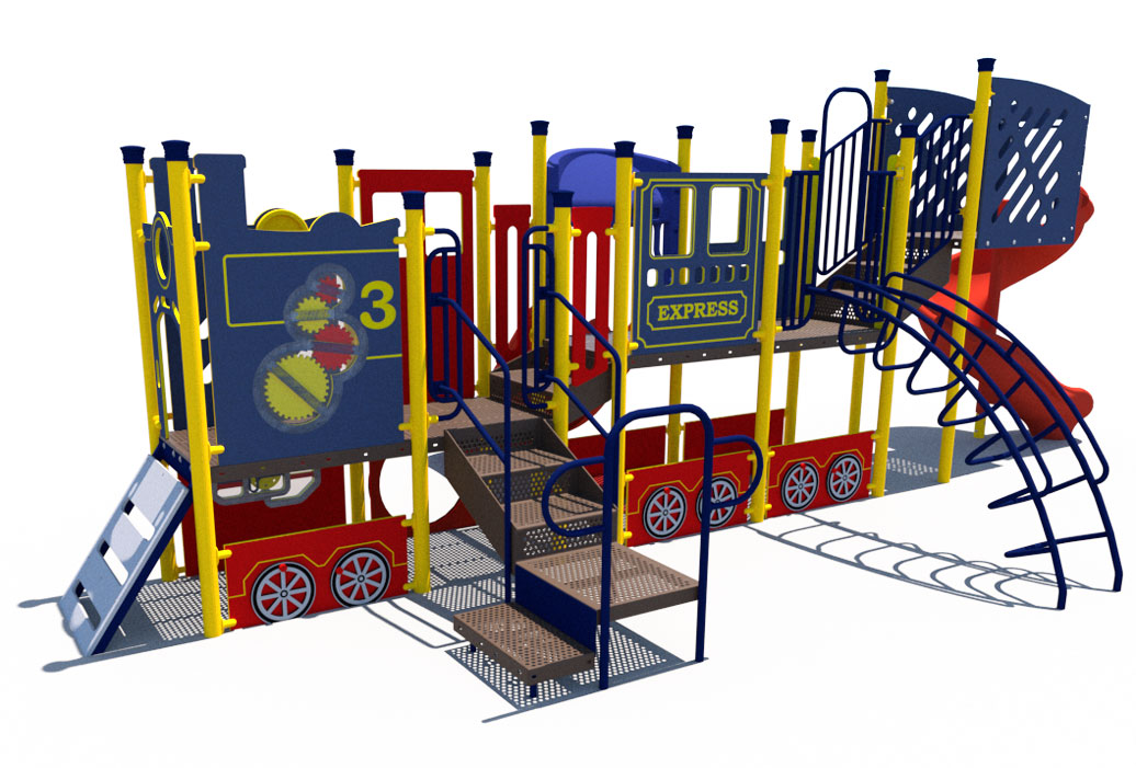 REAR - Steam Train Themed Playground | Ages 2 to 12 | APCPLAY