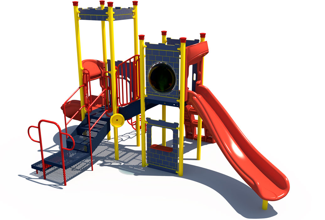Rear - Castle Themed Playground | Ages 2 to 12 | All People Can Play