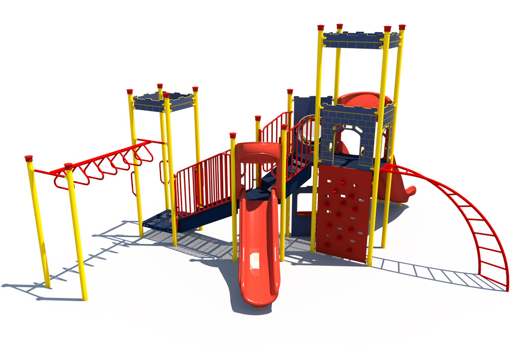 Rear - Castle Themed Playground | Ages 5 to 12 | All People Can Play