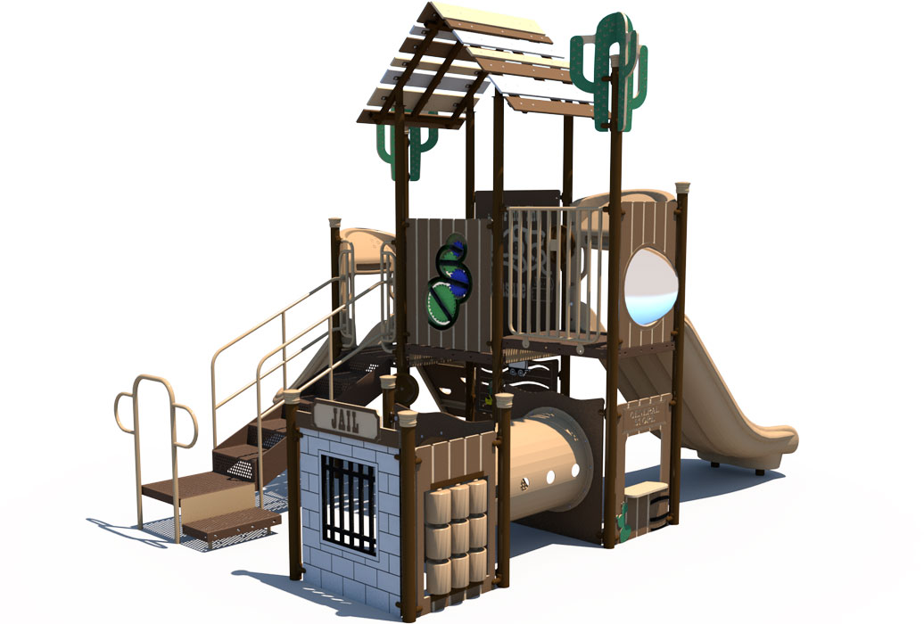 Overview - Western Themed Playground | Ages 2 to 5 | All People Can Play