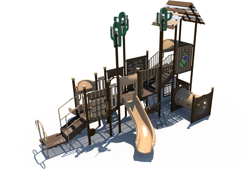 OVERVIEW - Western Themed Playground | Ages 2 to 12 | All People Can Play