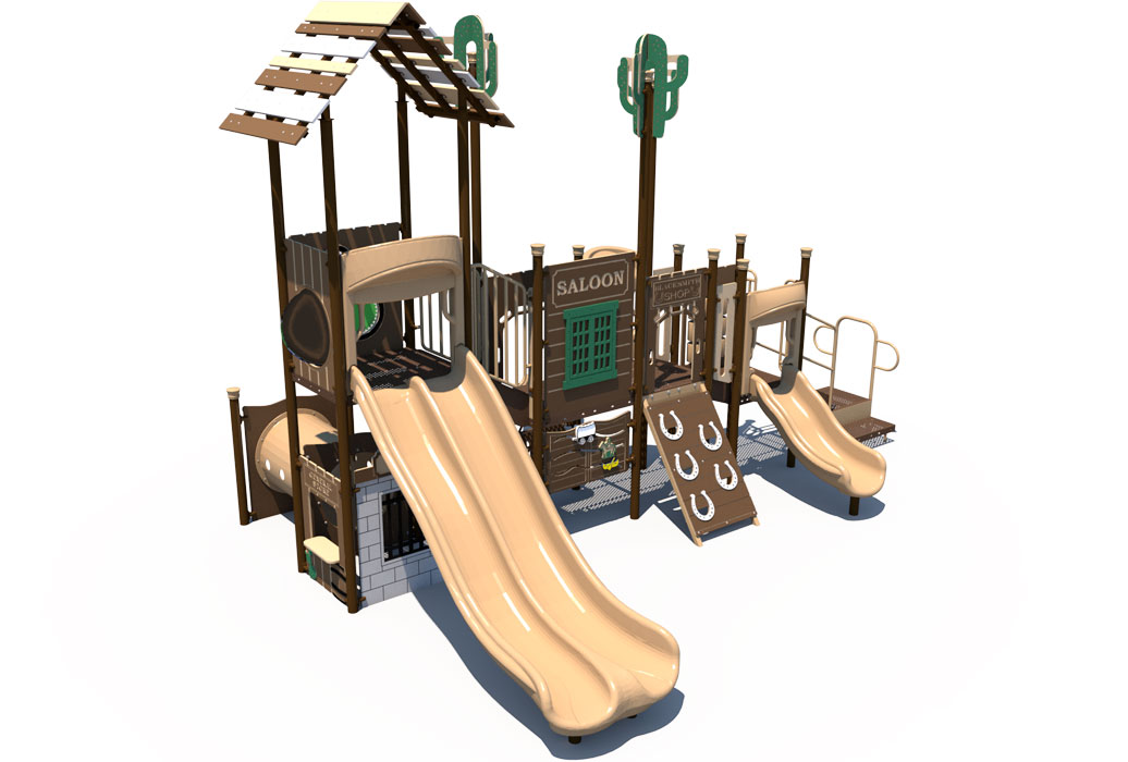 OVERVIEW - Western Themed Playground | Ages 2 to 12 | All People Can Play