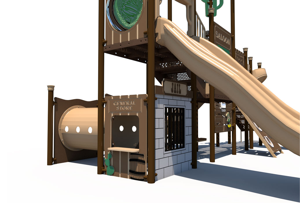 CLOSEUP - Western Themed Playground | Ages 2 to 12 | All People Can Play