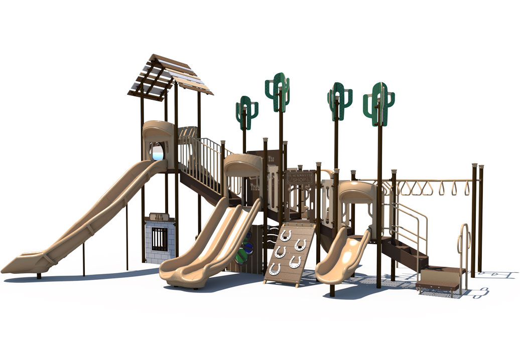 Rear - Western Themed Playground | Ages 5 to 12 | All People Can Play