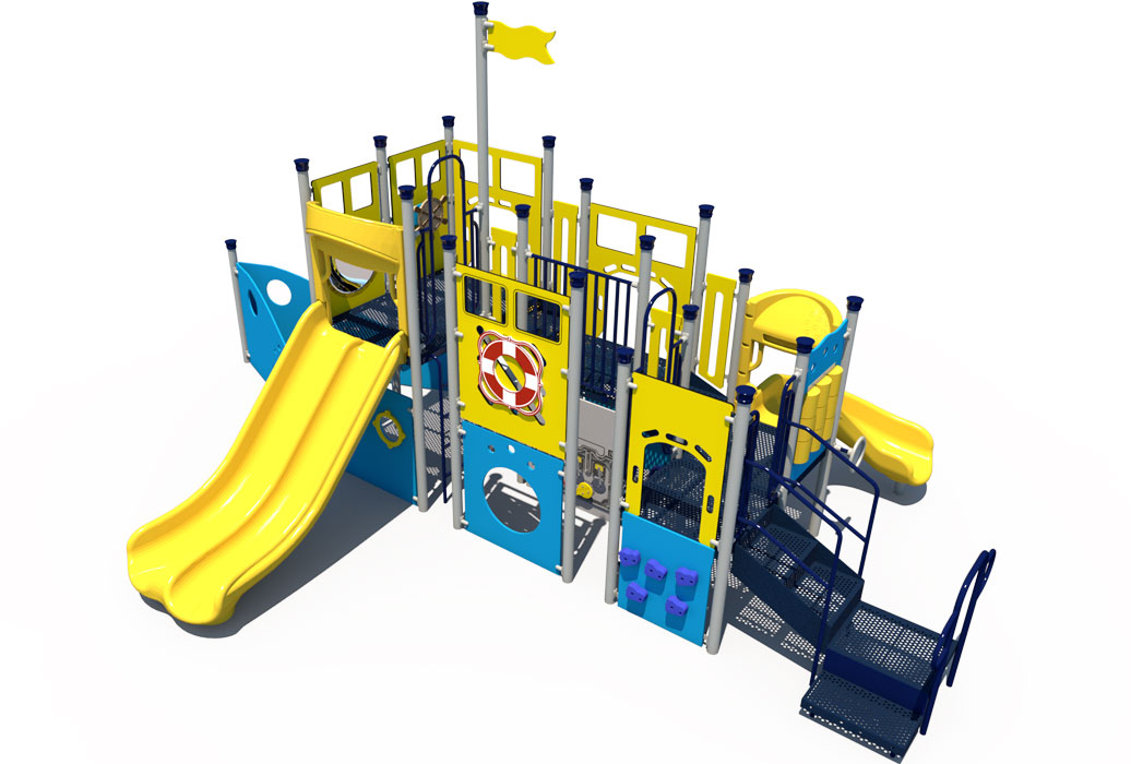 Rear - Nautical Themed Playground | Ages 2 to 12 | All People Can Play