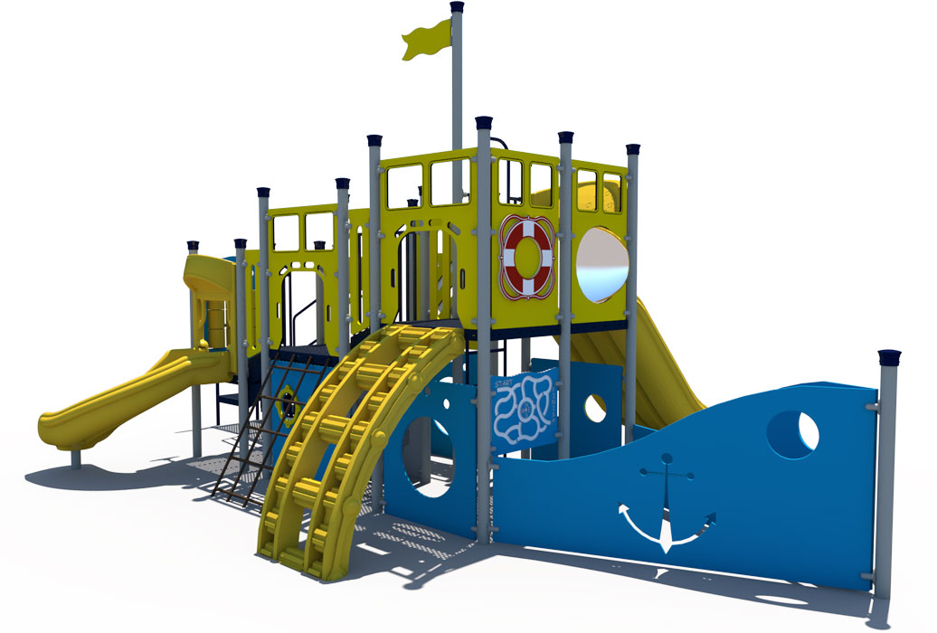 Front - Nautical Themed Playground | Ages 2 to 12 | All People Can Play