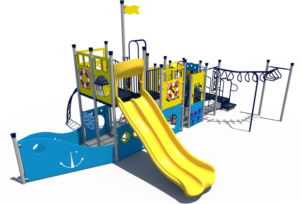 Front  - Nautical Themed Playground | Ages 5 to 12 | All People Can Play