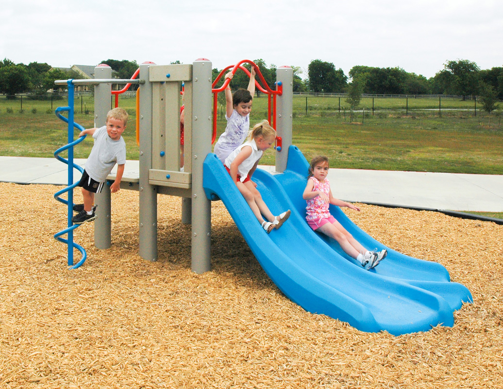 Cabana commercial play structure - lifestyle,Cabana commercial play structure - top view