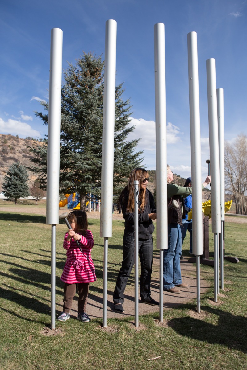 Contrabass Chimes - Outdoor Musical Park Equipment - All People Can Play