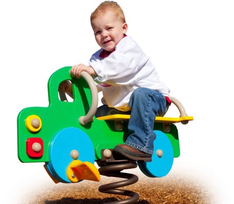 truck spring rider - commercial playground equipment - bouncer
