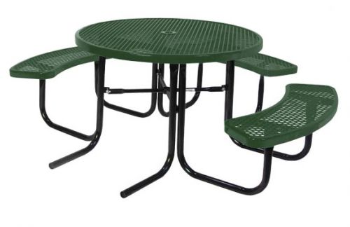 46" Round ADA Expanded Metal Picnic Table