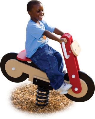 Motorcycle Spring Rider - Daycare Playground Equipment - All People Can Play
