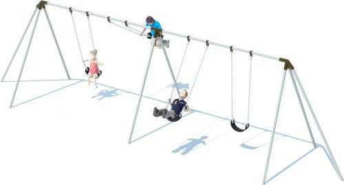 2 Bay Tri-pod Swing Frame | Swing Sets | American Parks Company