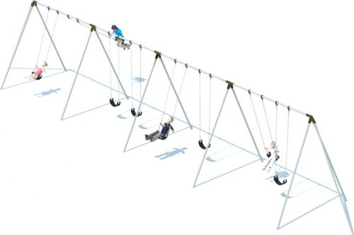 4 Bay 10' Tri-pod Swing Frame | Swing Sets | American Parks Company