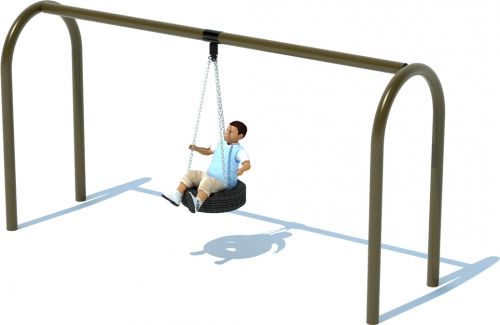 Swing Sets | 1 Bay Tire Swing Frame | American Parks Company