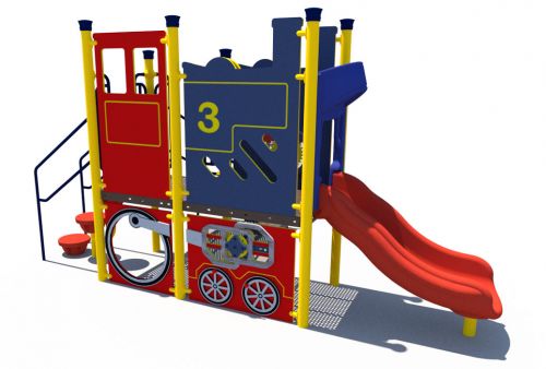 Front - Steam Train 2-5 | Themed Playground Structure | All People Can Play