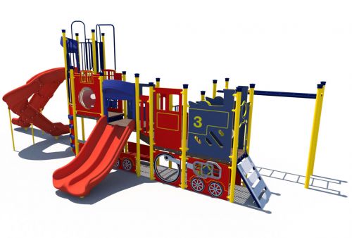 Front - Steam Train Themed Playground | Ages 5 to 12 | APCPLAY