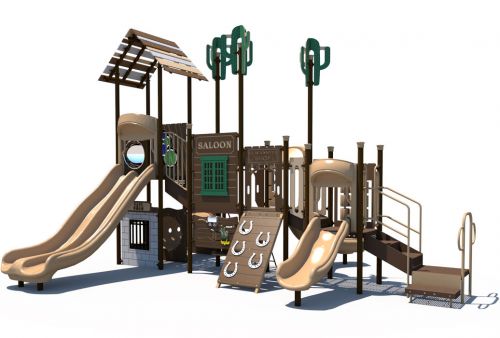 FRONT - Western Themed Playground | Ages 2 to 12 | All People Can Play