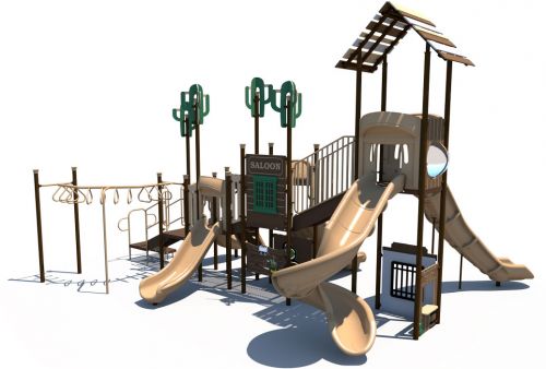 FRONT - Western Themed Playground | Ages 5 to 12 | All People Can Play