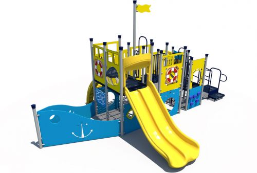 Front - Nautical Themed Playground | Ages 2 to 12 | All People Can Play