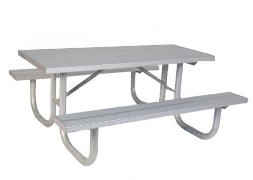 Rectangular Heavy Duty Aluminum Park Table