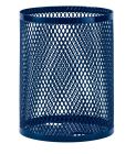 Diamond Pattern Metal Trash Receptacle
