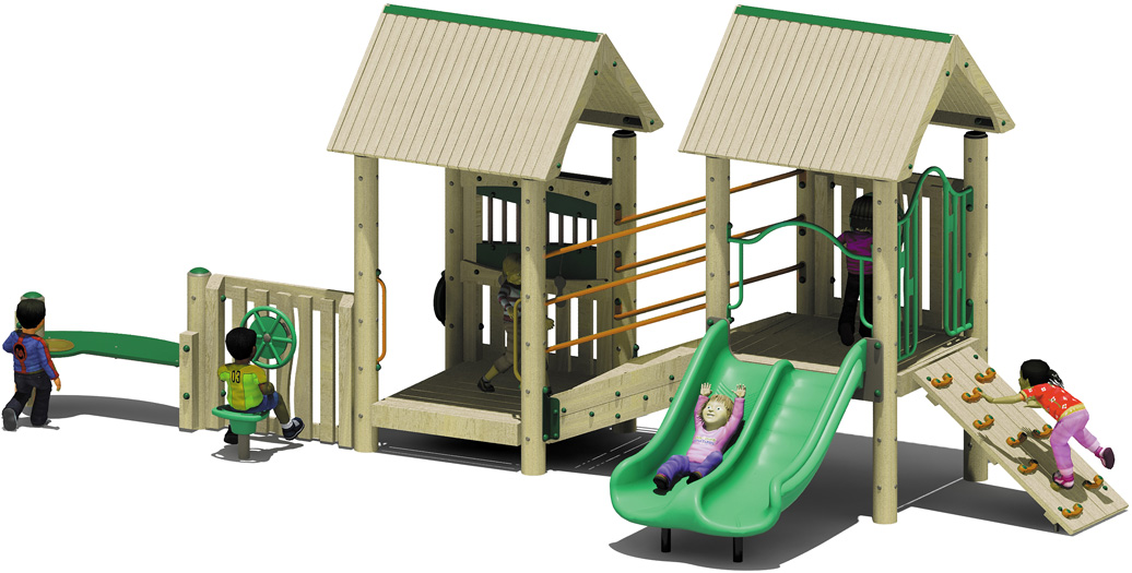 starting lineup play structure - 3d view,starting lineup play structure - top view
