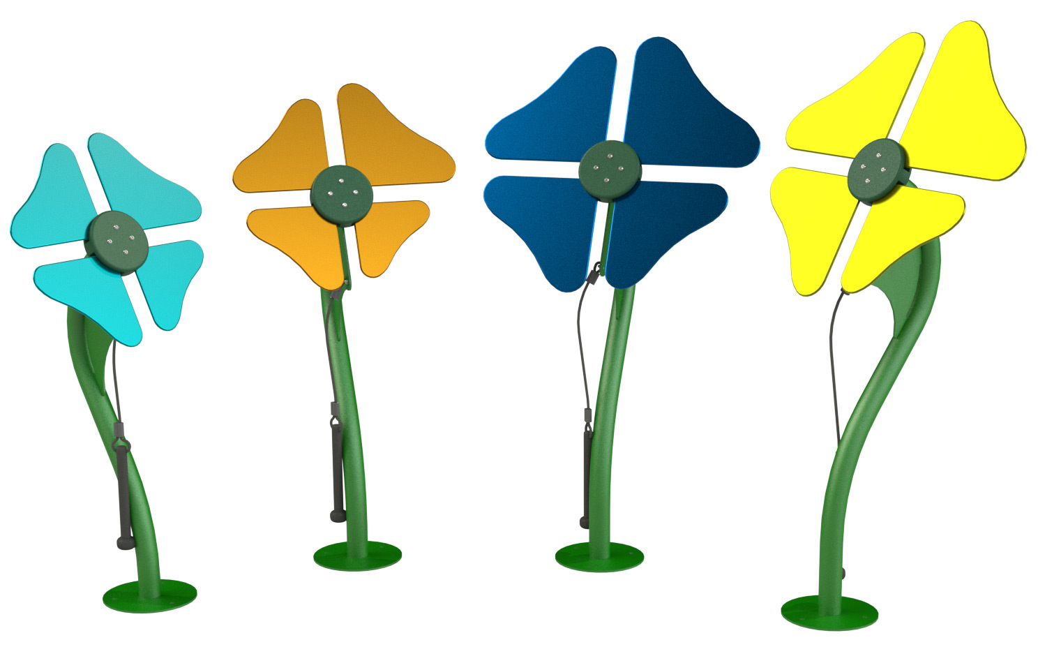 Freenotes Flowers | Musical Playground Equipment | APCPLAY