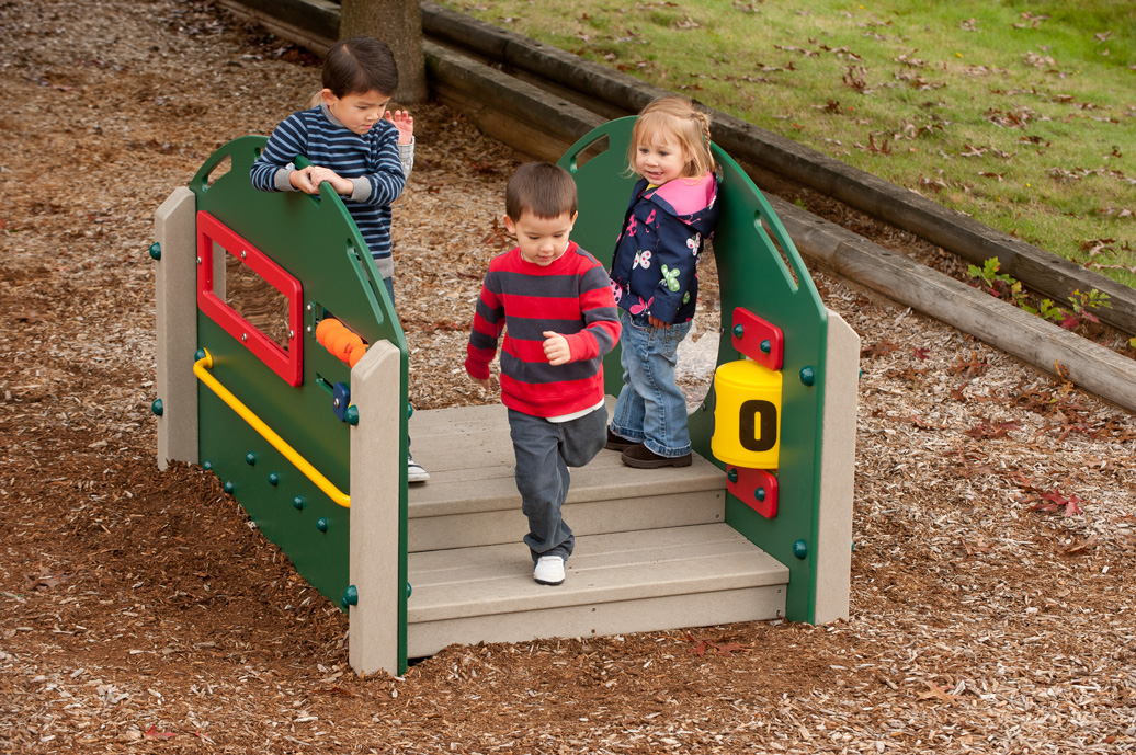 Kinder Crossing - Recycled Material Playground Equipment - All People Can Play