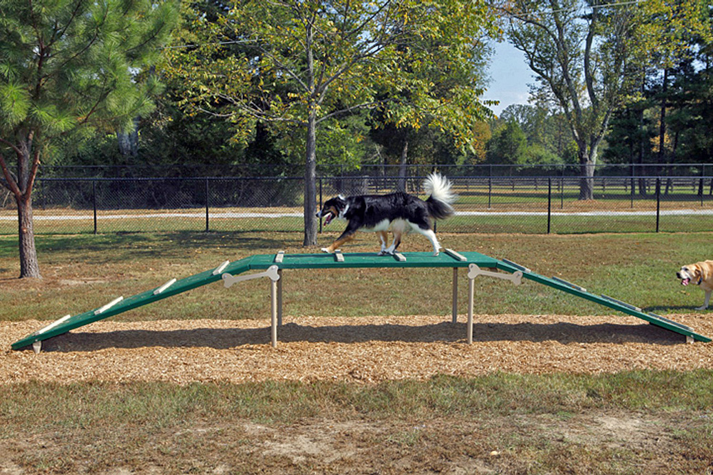 dog walk - natural - front - commercial dog park equipment