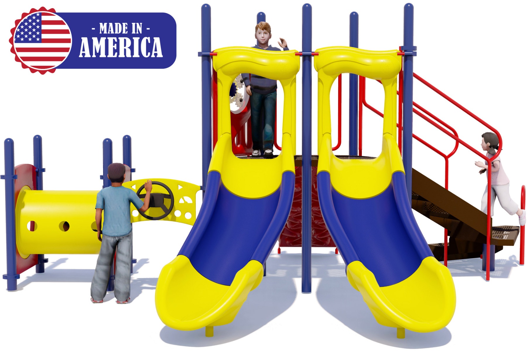 Double Dash Value Boss - Made in USA Playgrounds - Front View