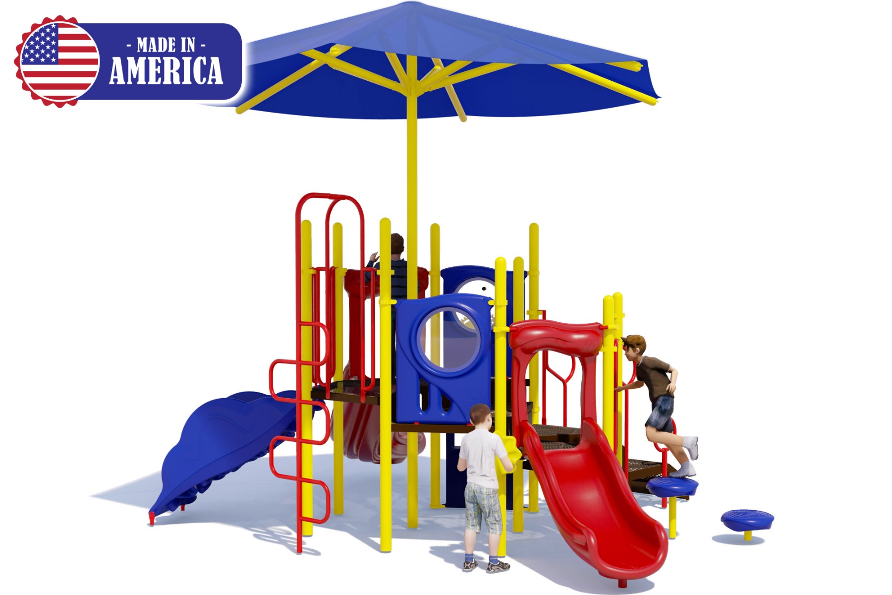 Play in the Shade - Value Boss - Made in USA Playground - Rear View