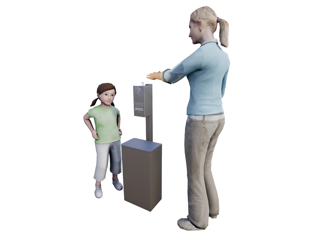Small Hand Sanitizer Station - Park Equipment - All People Can Play