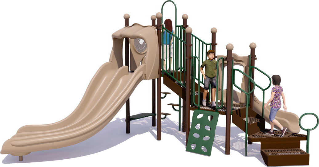 Hang Ten Playground | Natural Colors | Rear View