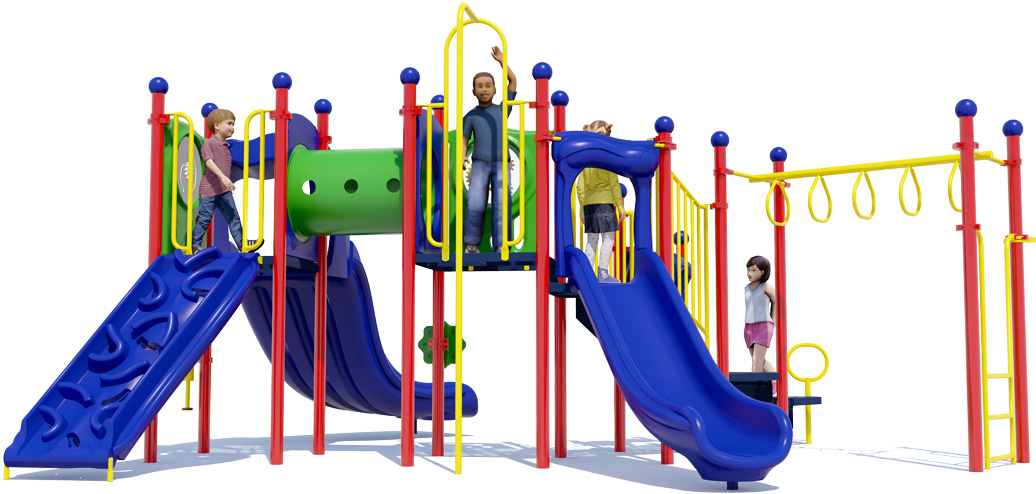 Turtle Island Playground | Playful Color Scheme | Front View