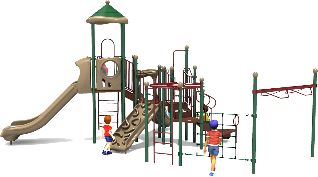 Thunder Hill - Natural - Back | All People Can Play Commercial Playground Equipment
