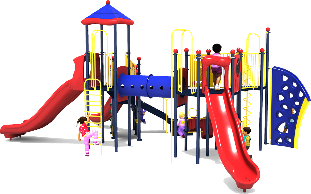 Pit Crew - Primary - Rear | All People Can Play Commercial Playground Equipment