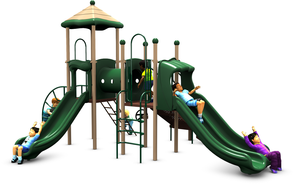 Super Sonic Play Structure - Front - Natural | All People Can Play